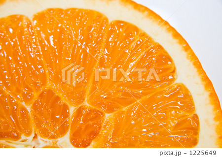 バレンシアオレンジ断面の写真素材