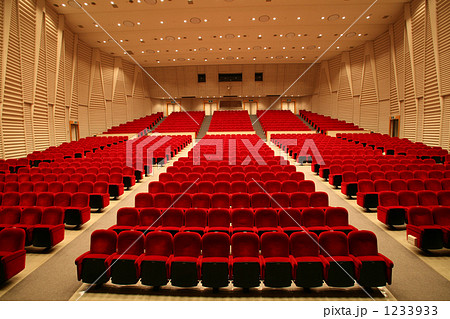 コンサートホール 客席の写真素材