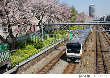 東中野駅付近にて撮影した、E233系「快速列車」 1234679