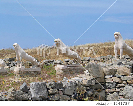 世界遺産ギリシャデロス島ライオン像 1241787