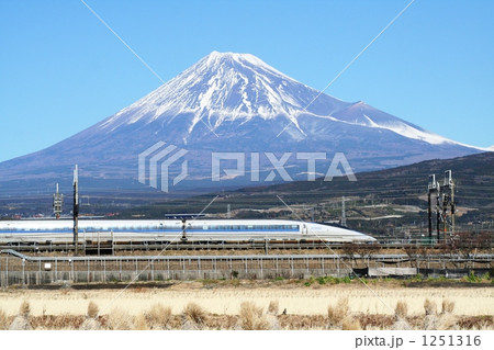500系新幹線と富士山　東海道新幹線　記録写真 1251316