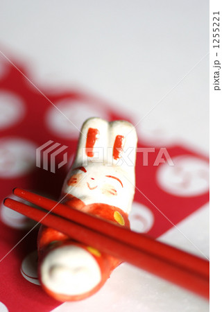 兎の箸置き 1255221
