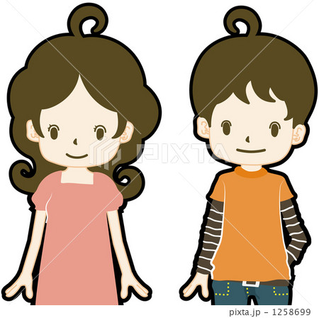 女の子と男の子の双子 女の子と男の子の双子 1258699
