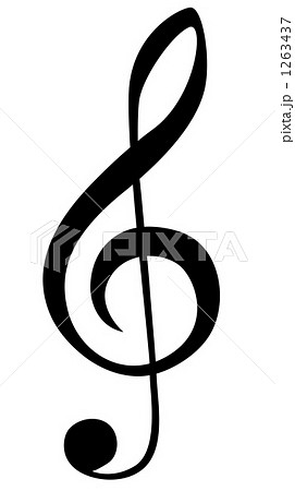 ト音記号のイラスト素材