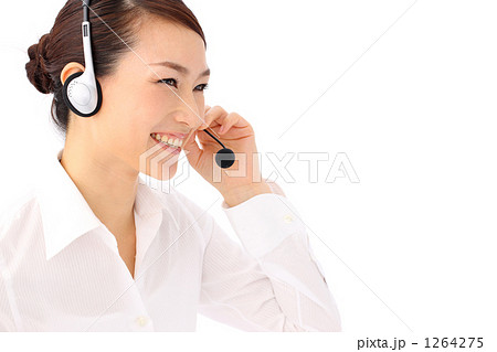 オペレーターの女性(白いシャツ) オペレーターの女性(白いシャツ) 1264275