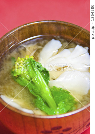 菜の花と白マイタケの味噌汁 菜の花と白マイタケの味噌汁 1264286