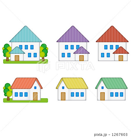 カラフルな家 1267603