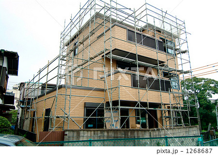 外装工事足場の様子 1268687