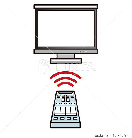 テレビ リモコン センサーのイラスト素材