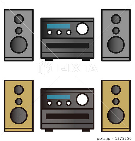 オーディオ機器 コンポ 電化製品のイラスト素材