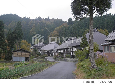 信州白馬村文化庁認定伝統的建造物群青鬼集落 1285150