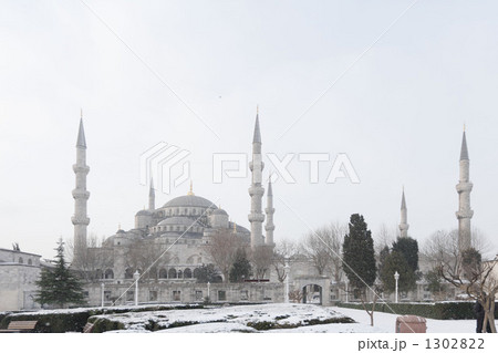 ブルーモスクの雪景色 ブルーモスクの雪景色 1302822