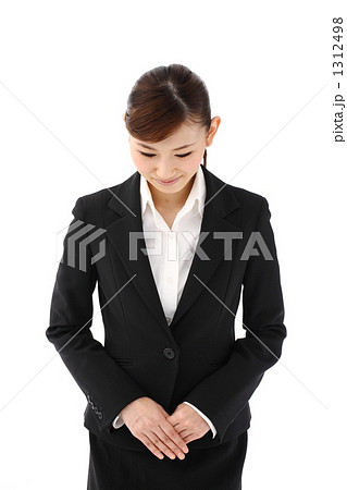 挨拶・謝罪イメージ　女性 1312498