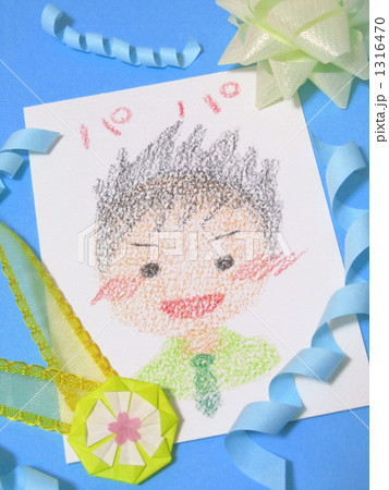 父の日の手作りプレゼント|子どもの似顔絵(クーピー・クレヨンタッチ)と折り紙メダル 父の日の手作りプレゼント|子どもの似顔絵(クーピー・クレヨンタッチ)と折り紙メダル 1316470