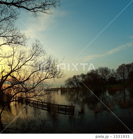 湖畔の朝焼け 湖畔の朝焼け 1331935