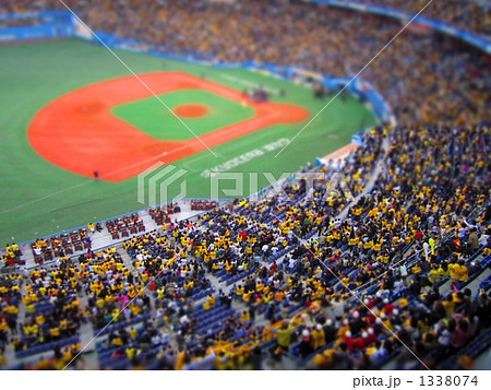 ジオラマ撮影 阪神タイガース プロ野球の写真素材