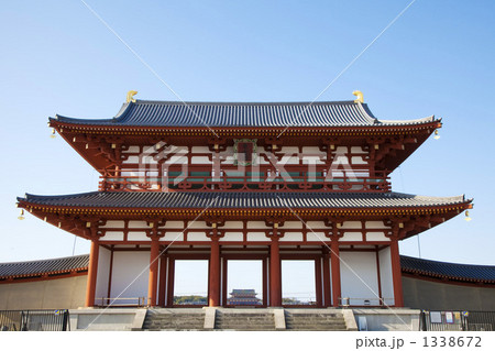 平城京朱雀門と大極殿 平城京朱雀門と大極殿 1338672