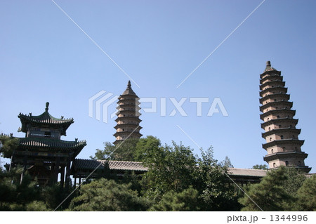 中国山西省太源双塔寺 1344996