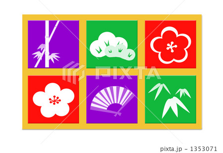 松竹梅と扇 松竹梅と扇 1353071