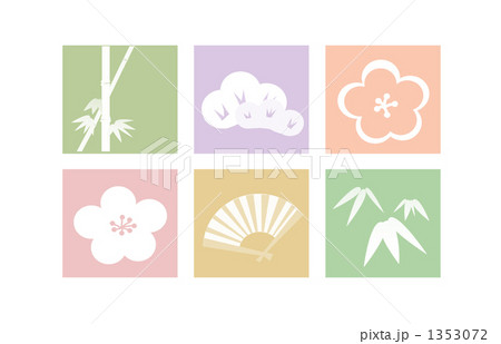 松竹梅と扇 松竹梅と扇 1353072