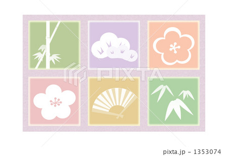 松竹梅と扇 1353074