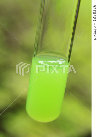 緑色の液体の入った試験管 1358326