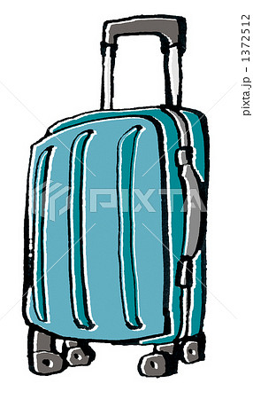 スーツケース キャリーバッグ 旅行かばんのイラスト素材 1372512 Pixta