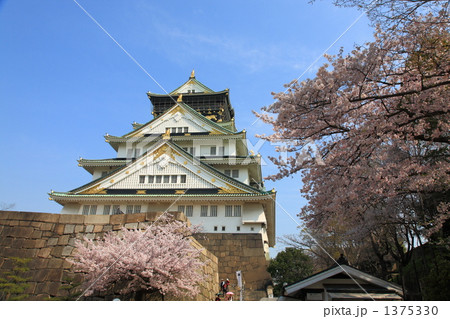 大阪城と桜 1375330