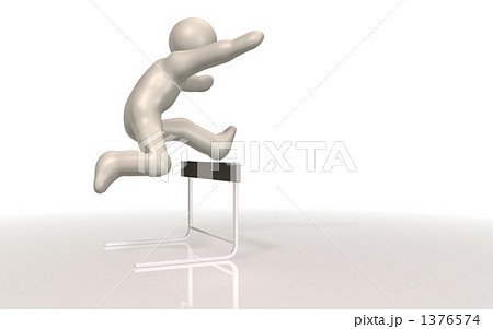 ハードルを跳びこす選手 ハードルを跳びこす選手 1376574