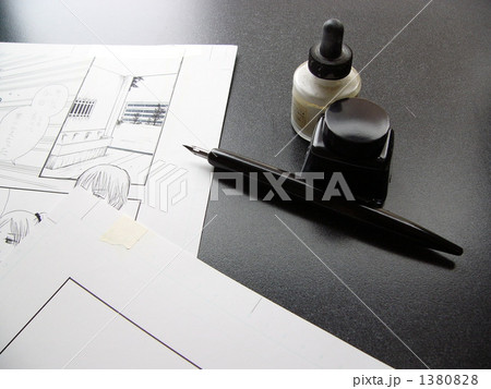 漫画を描く風景 漫画を描く風景 1380828