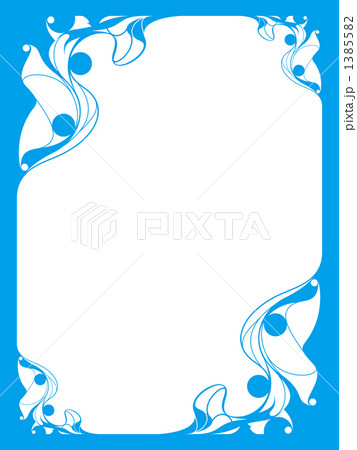 blue corner border design