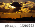 工業地帯の夕焼け 工業地帯の夕焼け 1390552