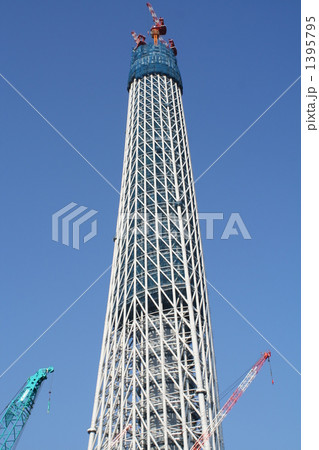 建設中のスカイツリー 浅草 東京都 建設中のスカイツリー 浅草 東京都 1395795