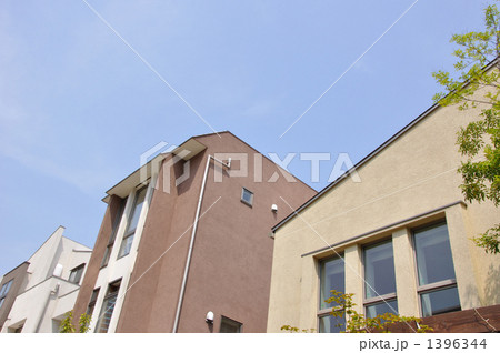 戸建住宅と青空 戸建住宅と青空 1396344