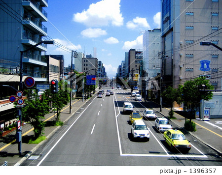 地平線の向うまで見えそうな街の風景 地平線の向うまで見えそうな街の風景 1396357
