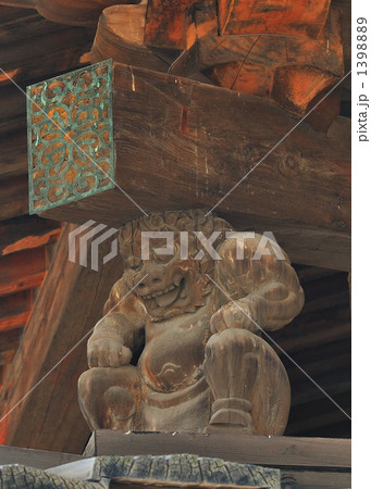 法隆寺 金堂の木彫り（素材） 1398889