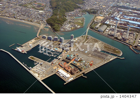 和歌山アリーナを空撮 1404347