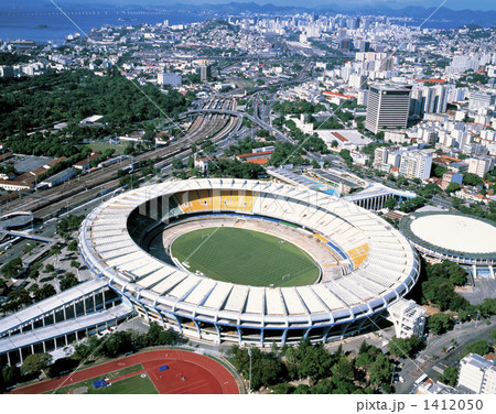 マラカナンスタジアム空撮 リオデジャネイロの写真素材