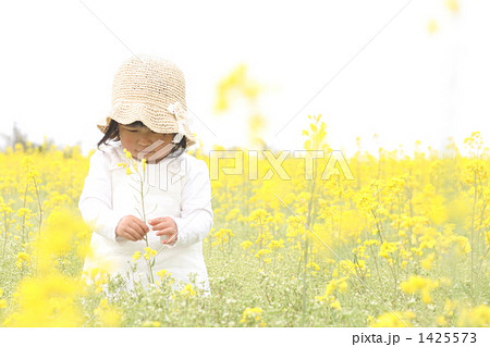 菜の花と子供　 1425573