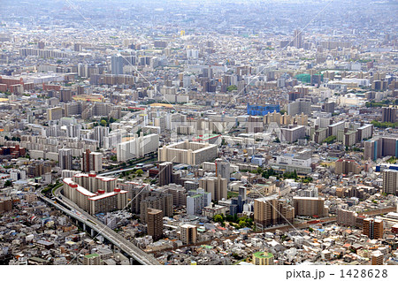大阪市旭区上空から空撮 1428628