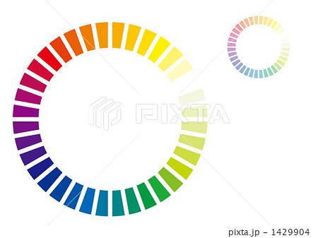 色相環のイラスト素材