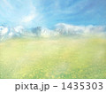 春の到来(青空の下に広がる 残雪の山々と菜の花畑) 春の到来(青空の下に広がる 残雪の山々と菜の花畑) 1435303