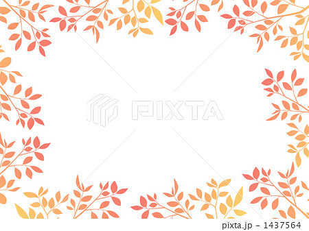 木の枝(紅葉のフレーム)