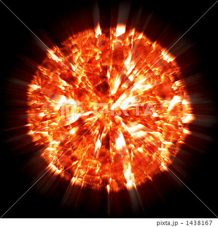 爆発する天体の写真素材