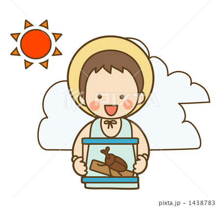 男の子とカブト虫 1438783