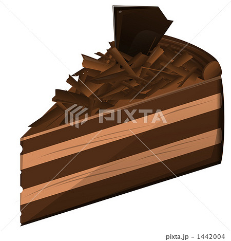チョコレートケーキのイラスト素材