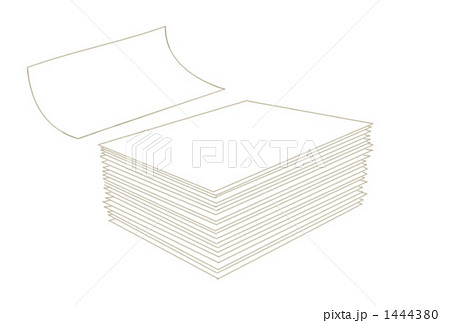 紙の山のイラスト素材 1444380 Pixta