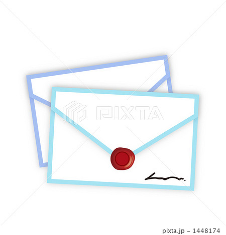 手紙 封筒 郵便物のイラスト素材