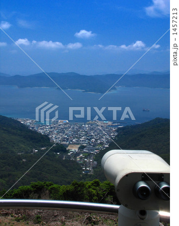 古仁屋と高知山展望台の双眼鏡 1457213