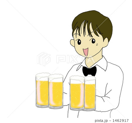 生ビール　ウェイター 1462917